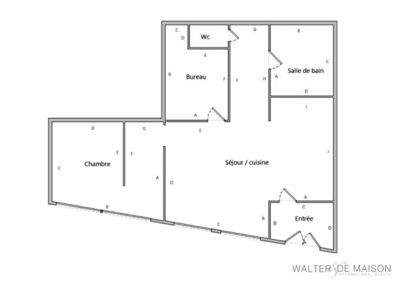 Appartement 3 pièce(s) 66 m²