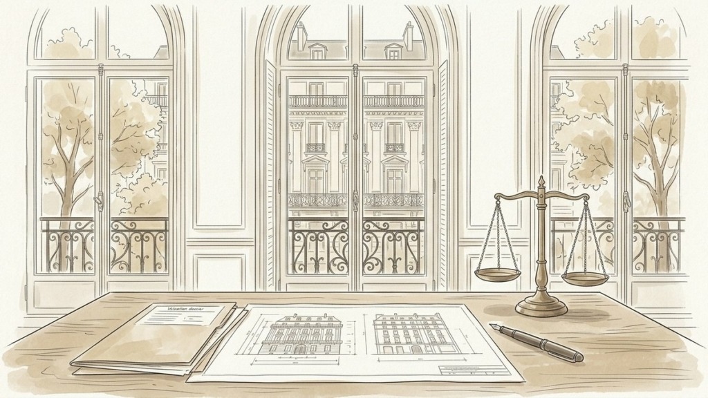 Croquis d'art expertise patrimoniale et déclaration de succession à Paris 17e - Walter & de Maison