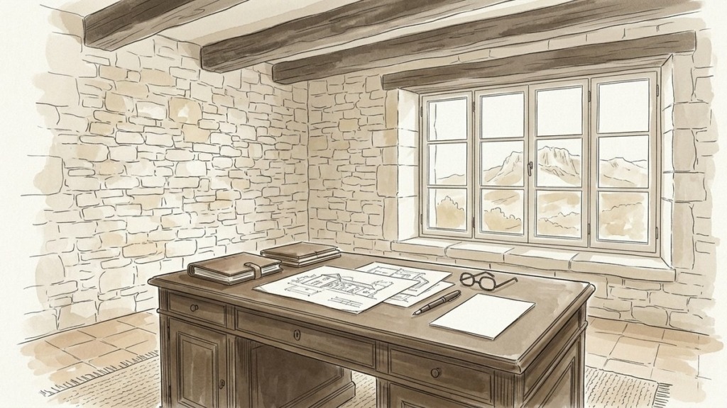 Croquis d'art étude patrimoniale et déclaration de succession à Saint-Rémy-de-Provence - Walter & de Maison