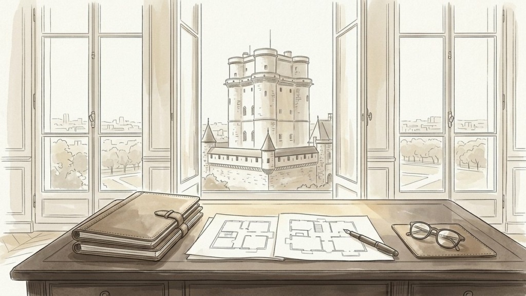 Croquis d'art étude patrimoniale et déclaration de succession à Vincennes - Walter & de Maison