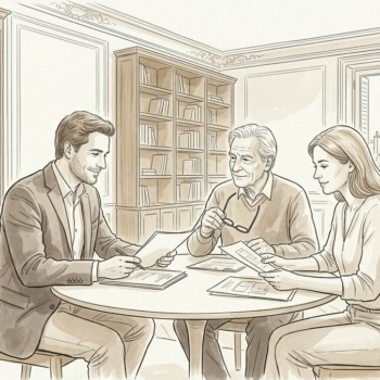 Croquis d'art arbitrage patrimonial et conseil familial à Paris 17e - Walter & de Maison