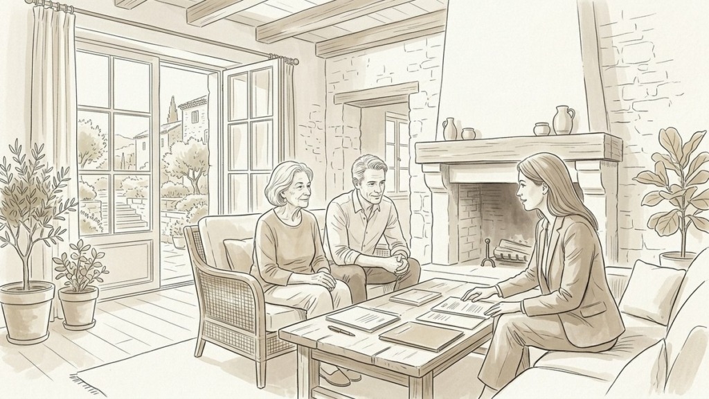 Croquis d'art arbitrage patrimonial et financement d'EHPAD à Saint-Rémy-de-Provence - Walter & de Maison
