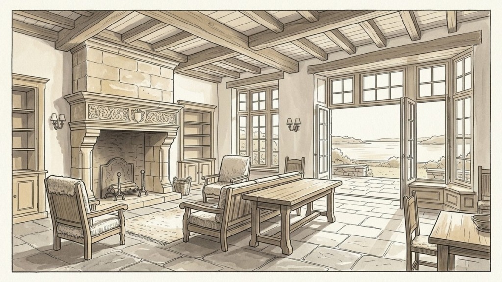 Croquis d'art maison bretonne en indivision et rachat de soulte à Plougastel-Daoulas - Walter & de Maison