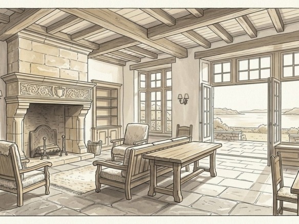 Croquis d'art maison bretonne en indivision et rachat de soulte à Plougastel-Daoulas - Walter & de Maison