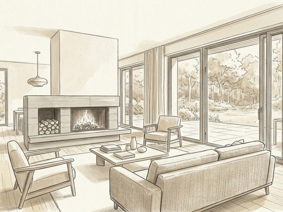 Croquis d'art maison familiale en indivision et rachat de soulte à Guipavas - Walter & de Maison