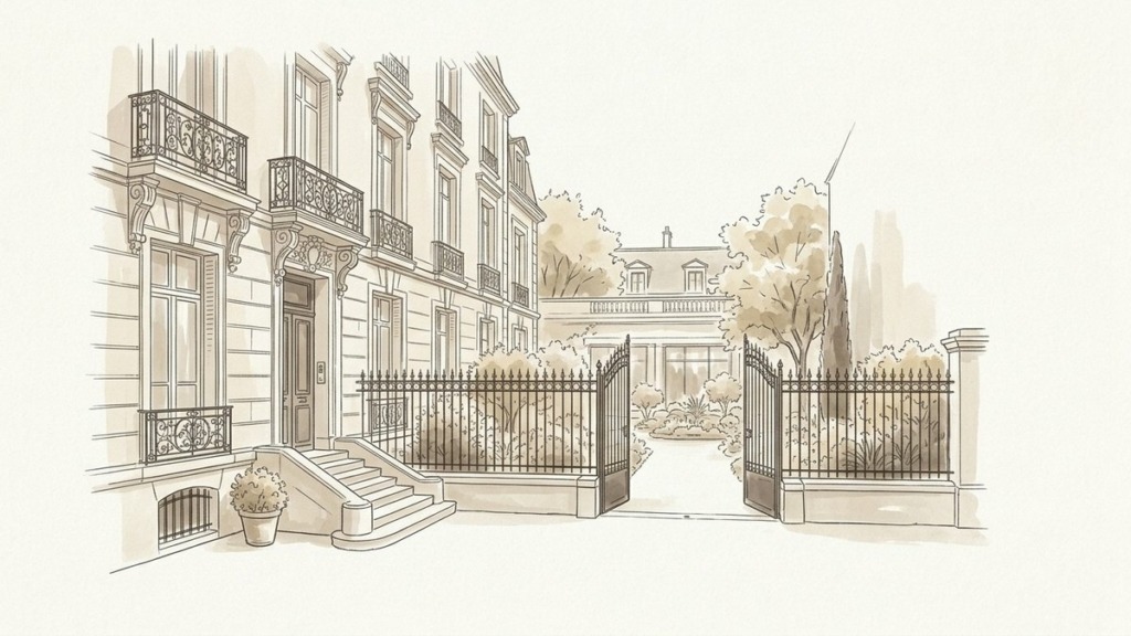 Croquis d'art maison de ville en indivision à Vincennes et rachat de soulte - Walter & de Maison