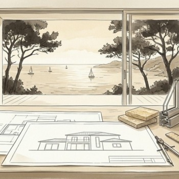 Croquis d'art rénovation énergétique et architecture méditerranéenne à Cassis - Walter & de Maison