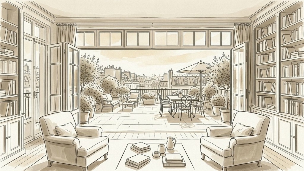 Appartement familial avec balcon ou terrasse à Paris 15e : comment chiffrer la surcote réelle lors de la vente ?