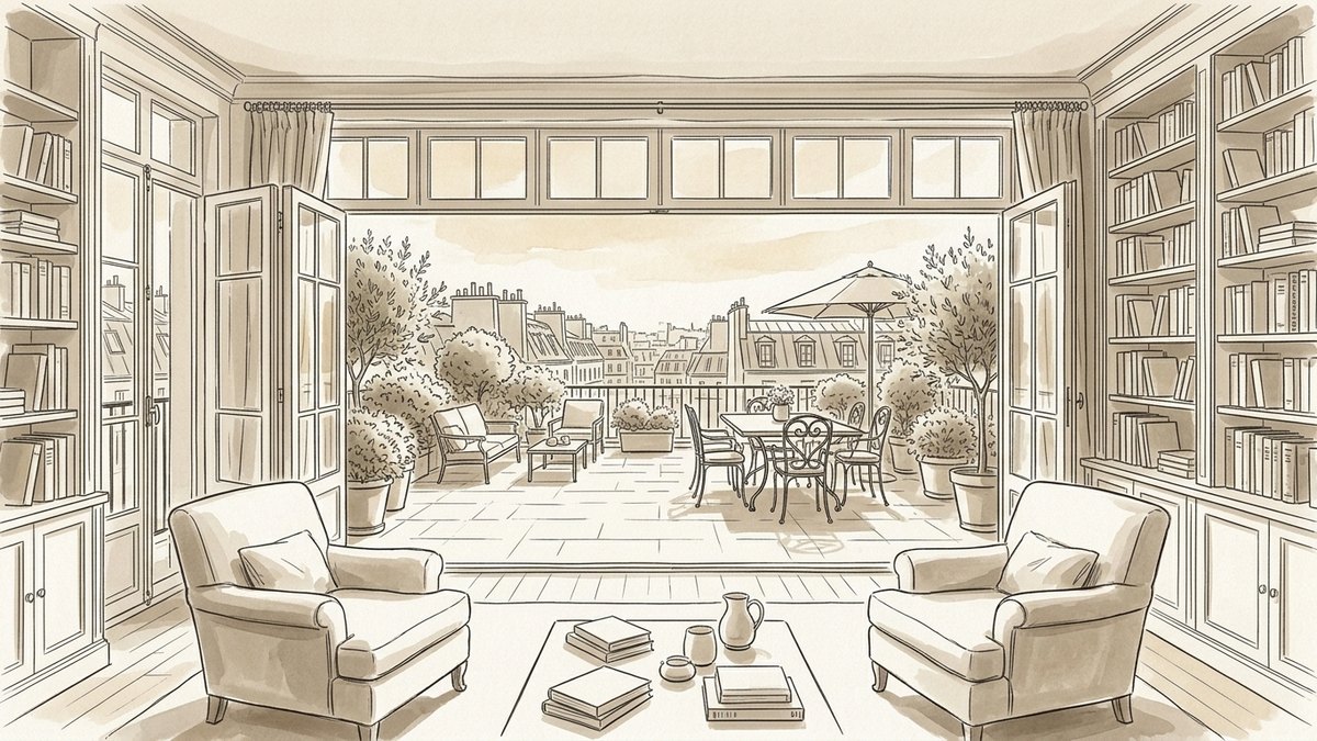 Appartement familial avec balcon ou terrasse à Paris 15e : comment chiffrer la surcote réelle lors de la vente ?