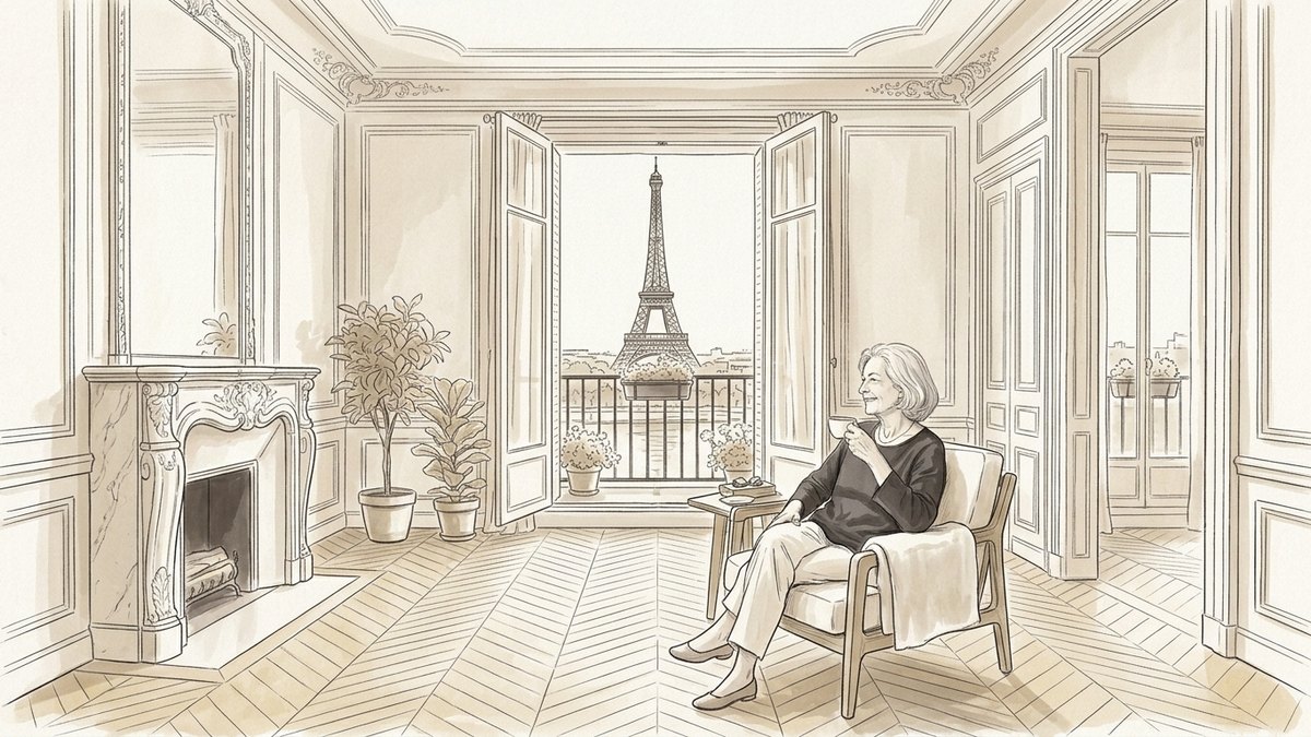 Appartement de réception avec vue Tour Eiffel à Paris 16e : chiffrer la surcote réelle lors de la vente