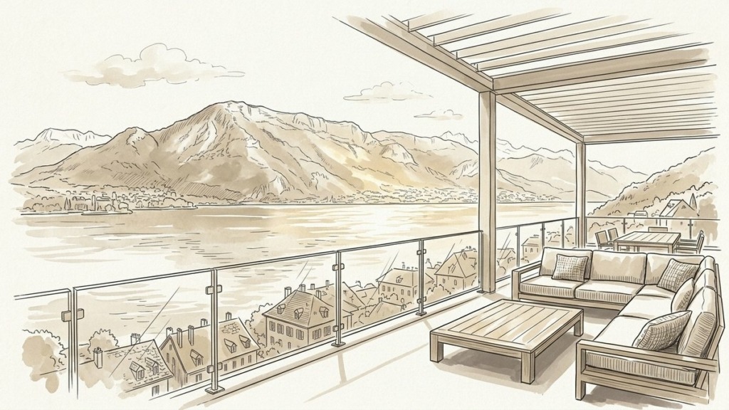 Appartement vue lac ou terrasse à Annecy : comment chiffrer la surcote réelle lors de la vente ?
