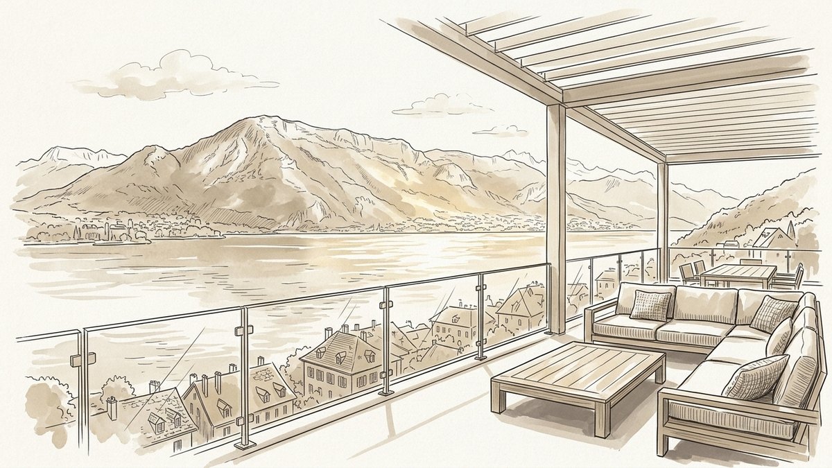 Appartement vue lac ou terrasse à Annecy : comment chiffrer la surcote réelle lors de la vente ?