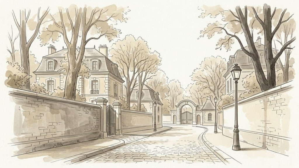 Succession dans les voies et hameaux privés de Paris 16e : Villa Montmorency, Villa Jocelyn et enclaves confidentielles